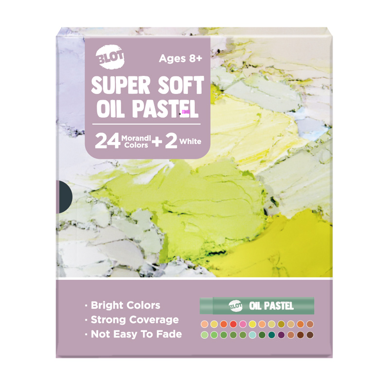 Soft Oil Pastels Set, 24+2 Colors, Morandi Colors